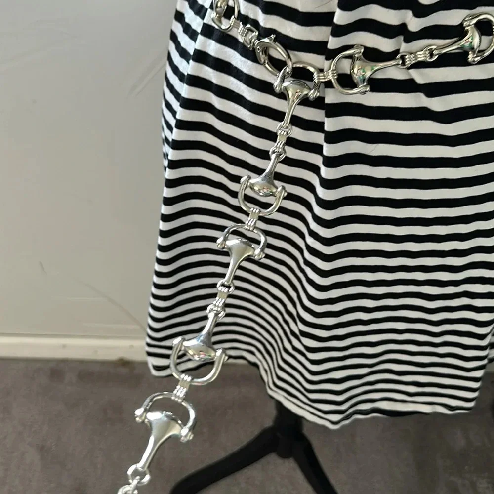 Horsebit 🐎 Metal Chain Belt Long EUC 50in Y2K